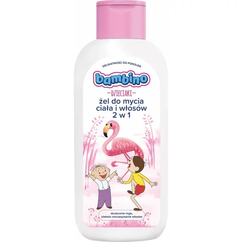 Bambino Kids Bolek and Lolek gel za prhanje in šampon 2v1 Flamingo 400 ml