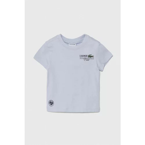 Lacoste Dječja pamučna majica kratkih rukava s tiskom