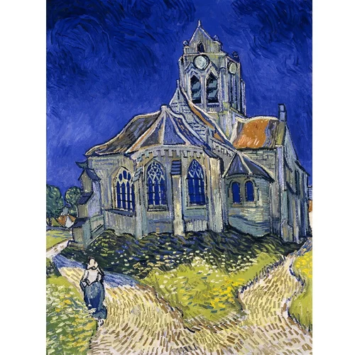 Fedkolor Slika reprodukcija 50x70 cm The Church at Auvers, Vincent van Gogh –