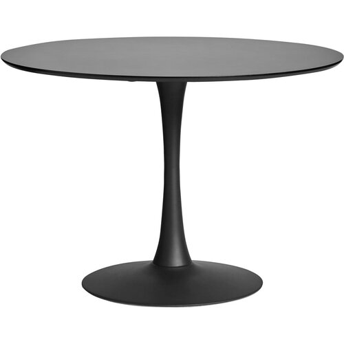 Marckeric okrugli crni blagovaonski stol Oda, ⌀ 110 cm Slike