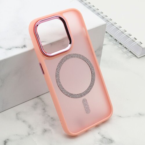 Maska shining magsafe za iphone 15 pro/ roze Slike