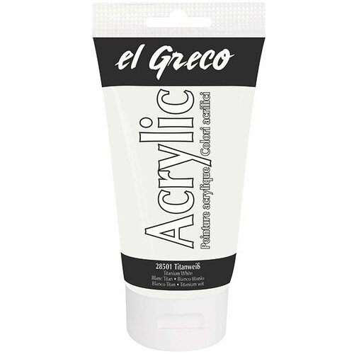  Akrilna boja el greco 150 ml titanium white Slike