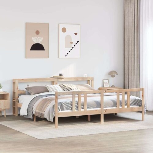 vidaXL Okvir kreveta s uzglavljem 180 x 200 cm masivna borovina Cijene