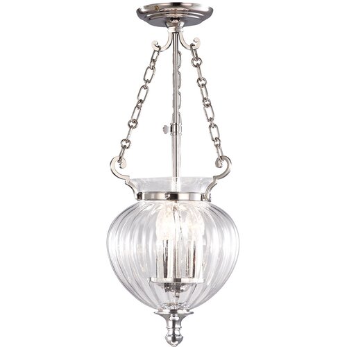 Elstead Lighting Elstead Finsbury Park Stropna svetilka s 3 lučkami, majhna, polirani nikelj, E14, (22097845) Cene