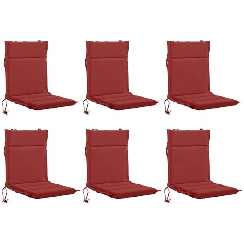  Jastučić za nisku stolicu GEMERT 6 kom. 100% poliester - Burgundac (poliester) 110 x 50 x 3 cm 6 Slike