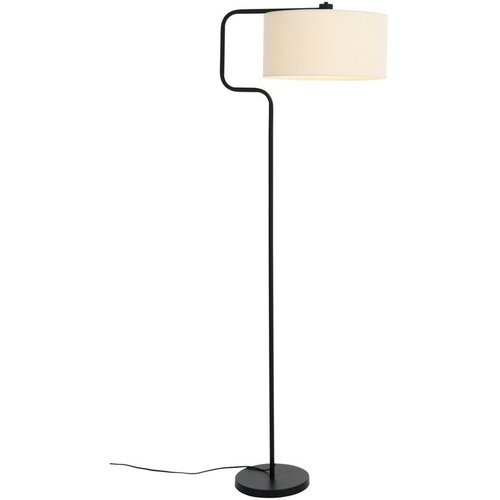 Ellos Home Crna/krem tekstilna stojeća svjetiljka (visina 160 cm) Josho &amp;ndash; Slike