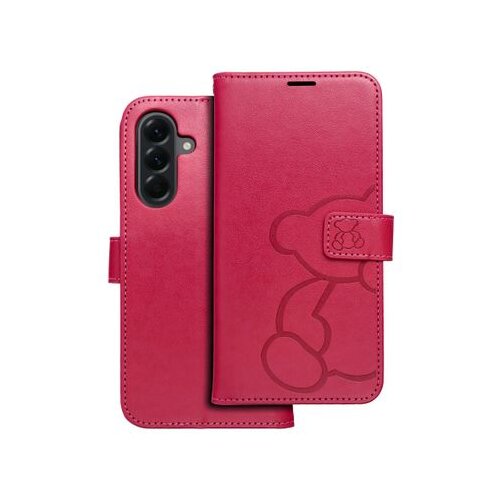  futrola flip mezzo book za samsung A36 5G teddy bear magenta Slike