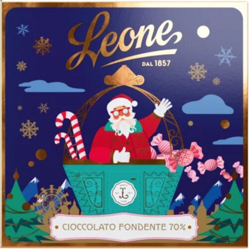 Leone Temna čokolada z voščilnico - 70 g Cene