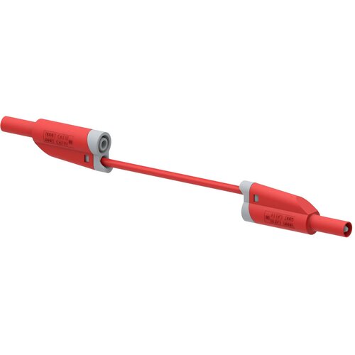 Electro PJP 2717-IEC-CD1-50R merilni vod lamelni vtič 4 mm lamelni vtič 4 mm 50 cm rdeča 1 kos, (20453771) Slike