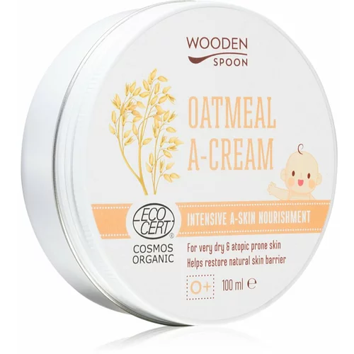 WoodenSpoon Oatmeal A-Cream hranjiva umirujuća krema za suhu i atopičnu kožu 100 ml