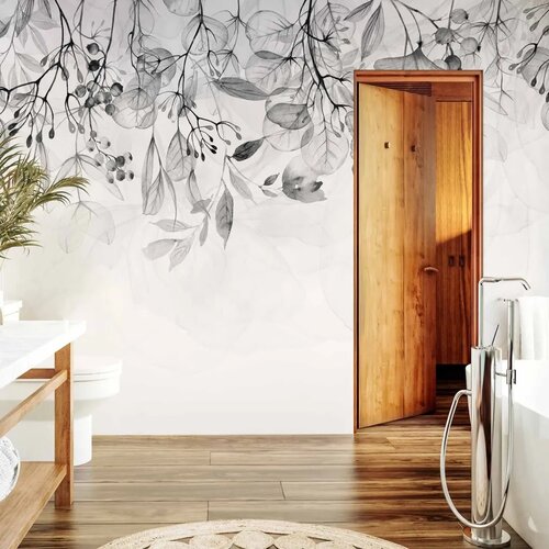  Foto tapeta - Foggy Nature - Grey 500x350 Slike