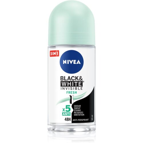 Nivea Black & White Invisible Fresh antiperspirant proti belim in rumenim madežem 50 ml Cene