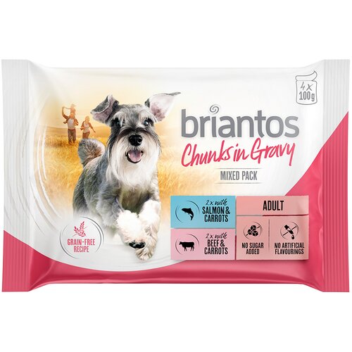 briantos vrećice probno mješovito pakiranje 4 x 100 g - Delicious Paté (losos; govedina) Cijene