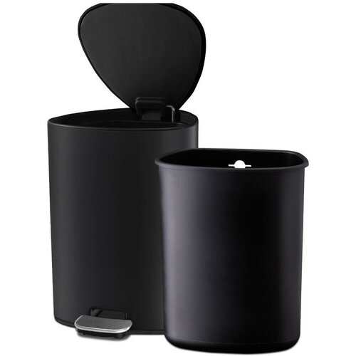 Joseph Joseph Mat črn jeklen ko&amp;scaron; za smeti s pedalom 5 l EasyStore Luxe &amp;ndash; Slike
