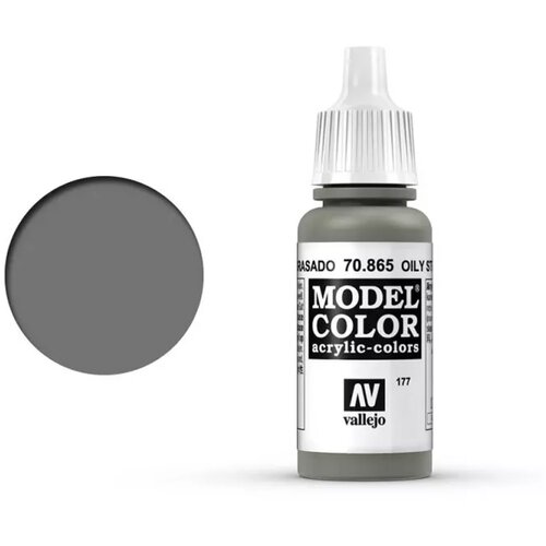 Vallejo Model Color 177 Oily Steel (865) - 17 ml Cene