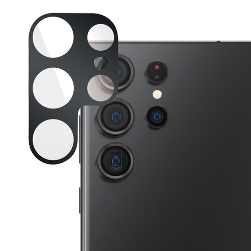 Zastita kamere 3D Full Cover za Samsung S918B Galaxy S23 Ultra crna Slike