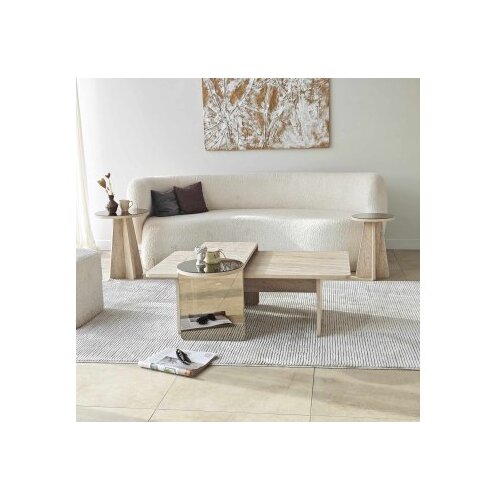 Hanah home Set stolova za kafu Luna Travertine (4 dela) Slike