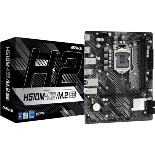 AsRock MB H510M-H2/M.2 SEIntel H470, LGA1200, 2xDDR44xSATA, M.2, 2xHDMI, RAID, microATX Cijene