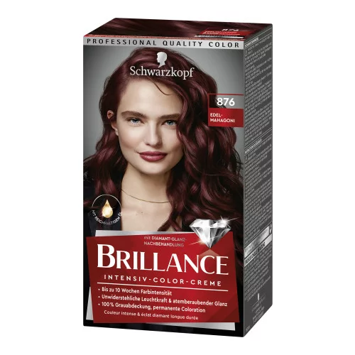Schwarzkopf Brillance Intensive Color Cream- Boja za kosu - 876 Noble Mahogany
