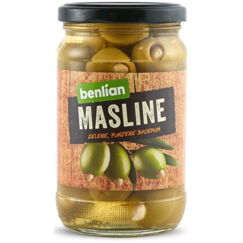 Benlian Food BENLIAN masline sa bademom 360g Cene