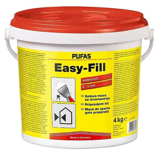  Masa za zaglađivanje površina Pufas EASY-FILL (4 kg, Bijela) Cijene