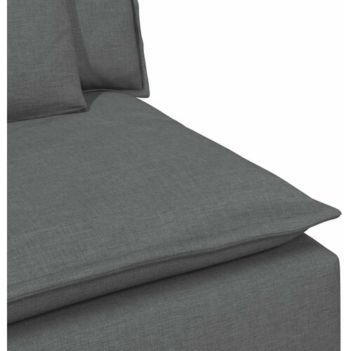  Modularna sofa s jastucima tamno siva 100 cm Slike