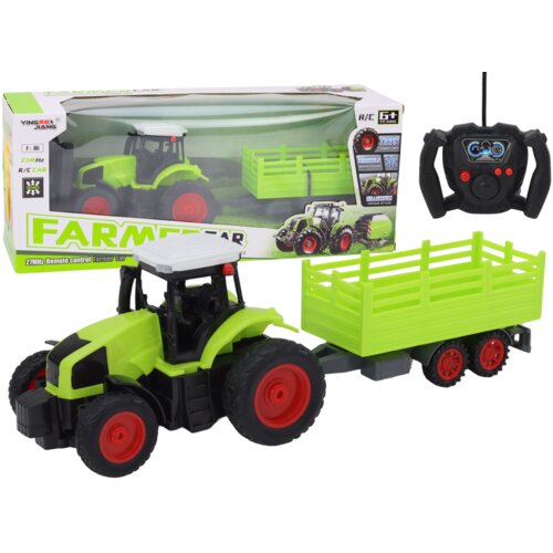 Traktor s prikolicom na daljinsko upravljanje Farmer 1:16 - zelena Slike