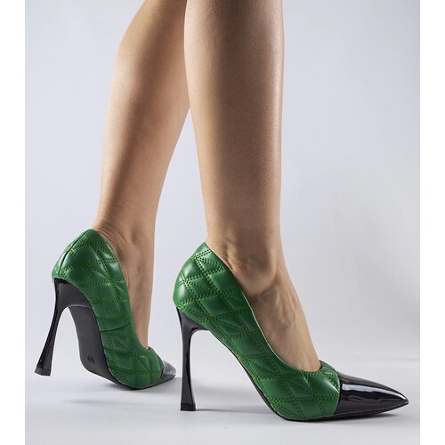 Gemre Green quilted stilettos Benito Cene