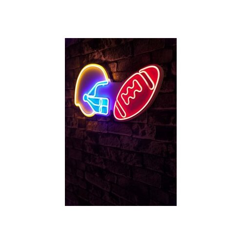 WALLXPERT dekorativna plastična led rasveta nfl football red multicolor Cene