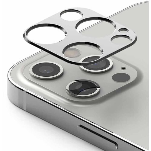 Ringke Camera Styling super izdržljiva za&amp;scaron;tita za stražnju kameru iPhone 12 Pro srebrna Slike