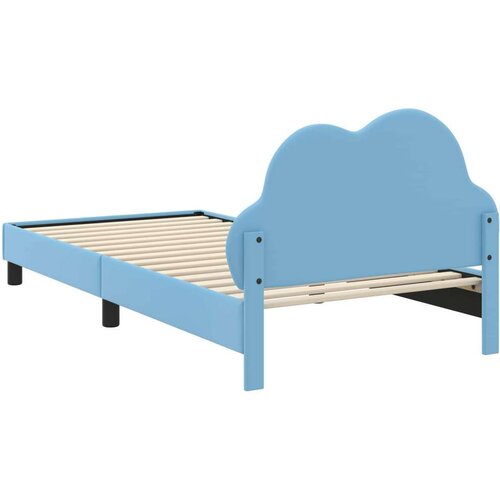 Okvir za krevet s uzglavljem Plava 90 x 190 cm PU Slike