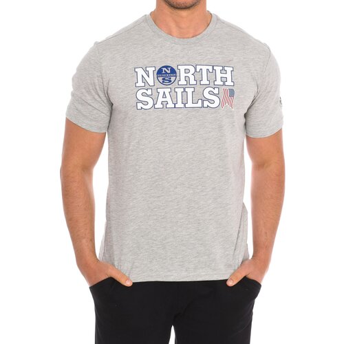 North Sails Majice s kratkimi rokavi 9024110-926 Siva Cene