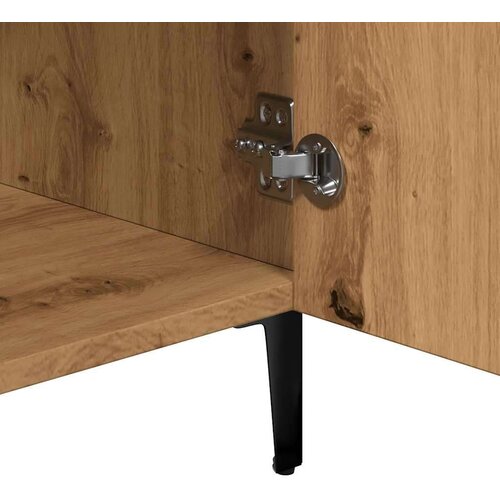 VidaXL Komoda boja hrasta artisana 90 x 34 x 80 cm konstruirano drvo Slike