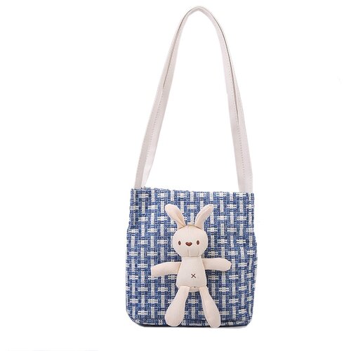 Venisymlis Lovely Rabbit Potovalne Torbice Storage Woven Bucket Messenger Bag, (22070108) Cene