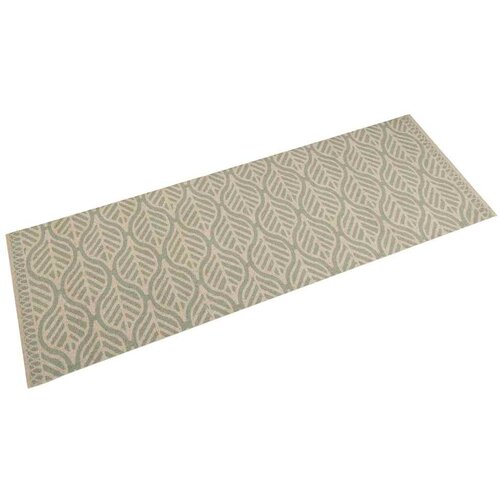  Kuhinjski tepih perivi s uzorkom lišća 60 x 180 cm baršunasti Cene