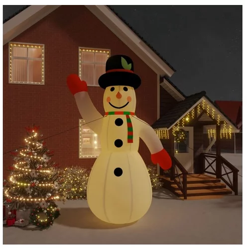  Božični napihljiv snežak z LED diodami 455 cm
