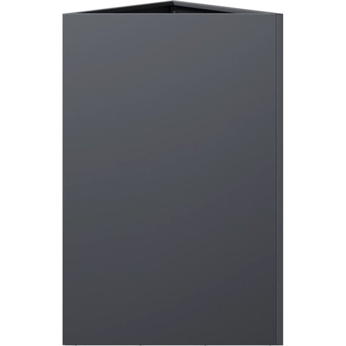  Vrtne sadilice 2 kom antracit trokutaste 50x43x75 cm čelične Slike