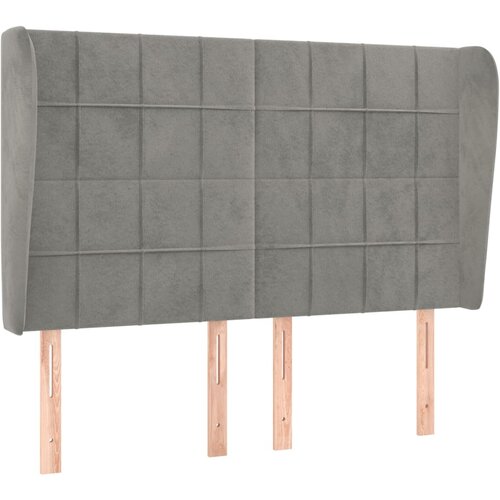 Maison Chic vzglavna omarica - nočna omarica - posteljna omarica z u&scaron;esi svetlo sivo 147x23x118/128 cm žamet, (21711340) Cene