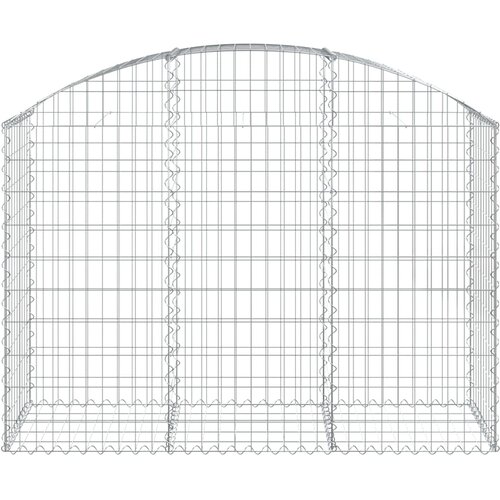  Gabionska ko&amp;scaron;ara s lukom 150x50x100/120 cm pocinčano željezo Slike