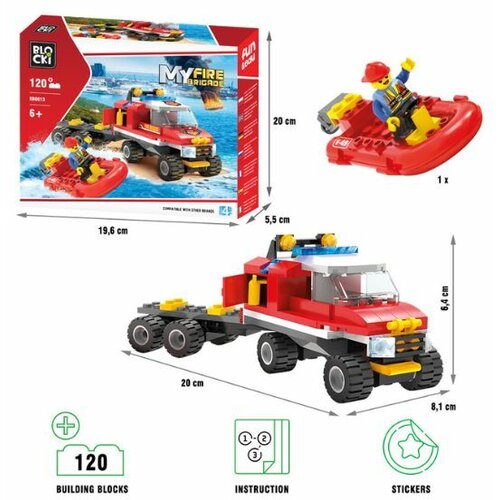  kocke blocki vatrogasni kamion sa dodacima 120 delova Cene
