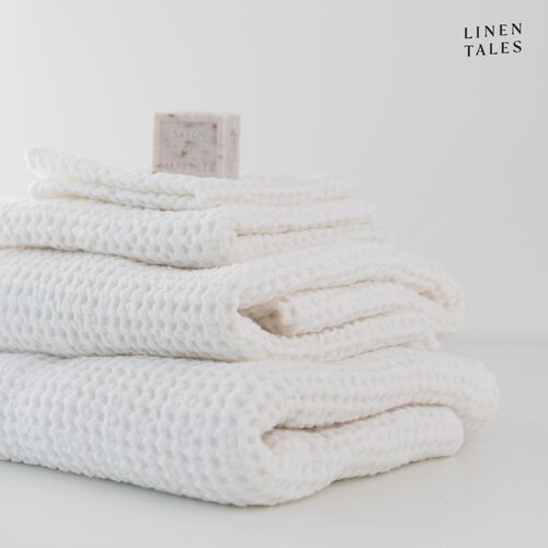 Linen Tales Bijeli ručnici i ručnici za kupanje u setu od 3 kom Honeycomb - Cijene