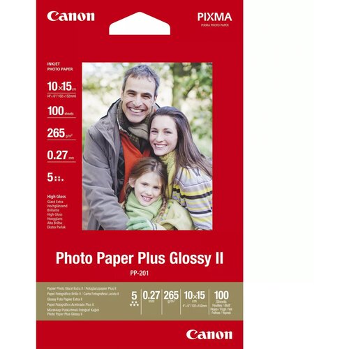 Canon PP-201 10x15 cm, 100 Sh. Photo Paper Plus Glossy II 265 g Cijene