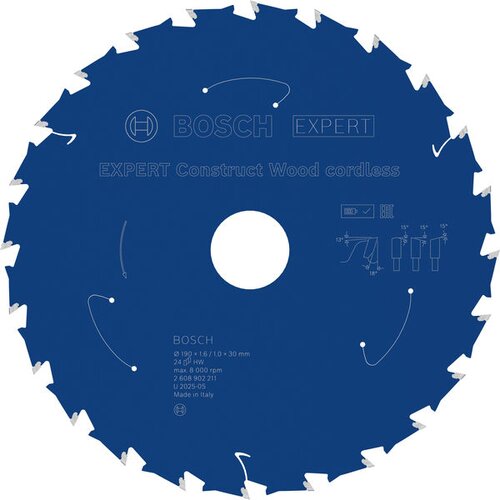 Bosch aku list testere za građevinsko drvo expert 2608902211, 190 mm, 24T Cene