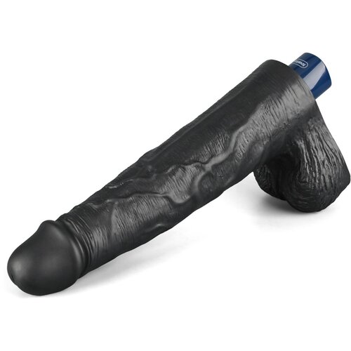 Lovetoy 2024 Vibracijski Penis Lovetoy Real Softee Black 10&amp;#039;&amp;#039; Slike