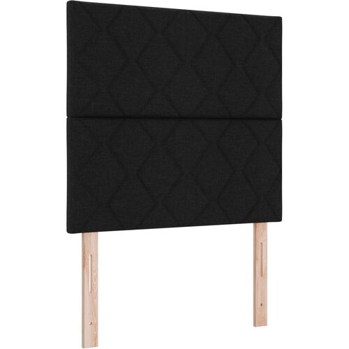 vidaXL Krevet s podnicom i madracem crni 100x200 cm tkanina Cene