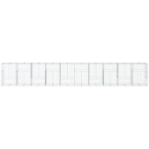  Gabionska ko&amp;scaron;ara s poklopcem 1000x100x150 cm pocinčano željezo Slike