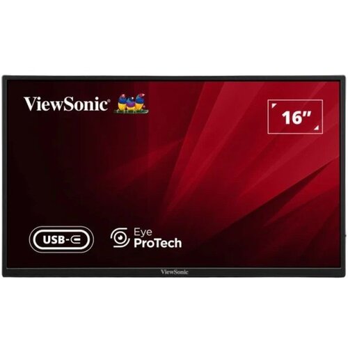 Viewsonic Monitor 16'' VA1650 Full HD IPS USB-C HDMI Black Cene