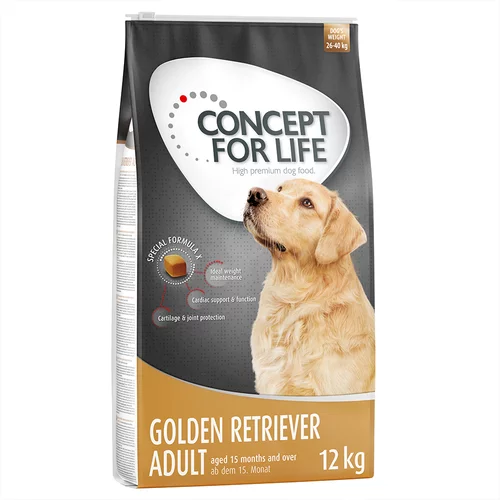 Concept for Life Golden Retriever Adult - Varčno pakiranje: 2 x 12 kg