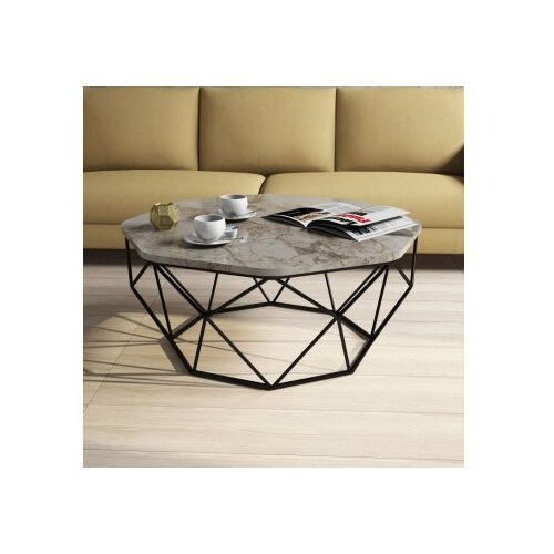 Hanah home sto za dnevnu sobu diamond white marble outlet Cene