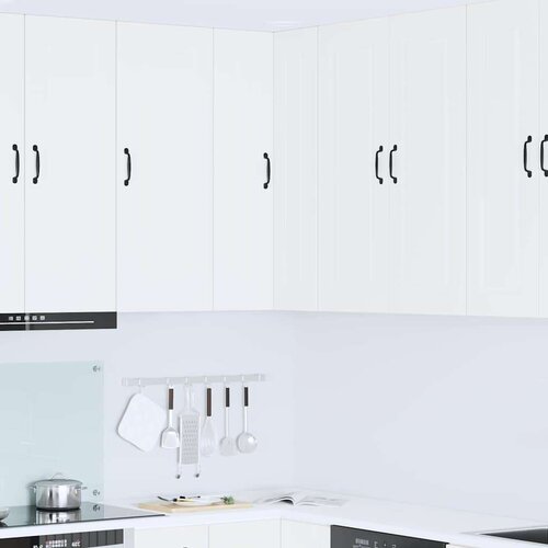 VidaXL Stenska kuhinjska omarica Bela 57 x 57 x 100 cm Konstruiran les Slike